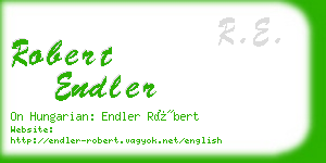 robert endler business card